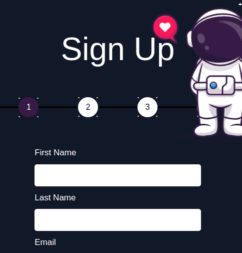 Multi-Step Sign Up Form