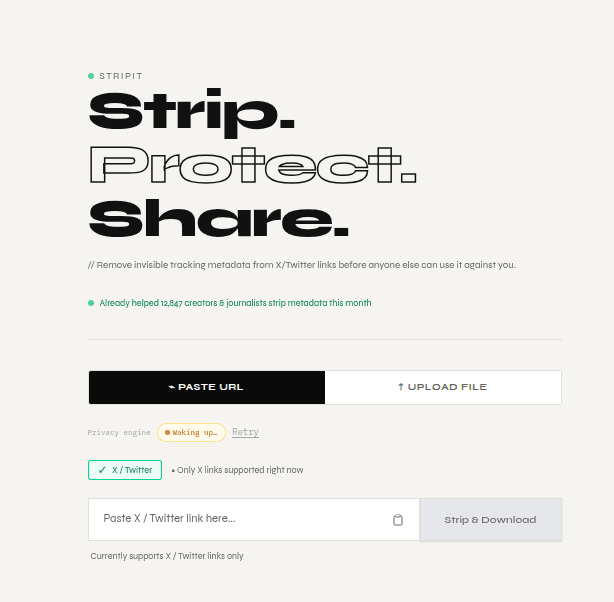 StripIt - Metadata Remover